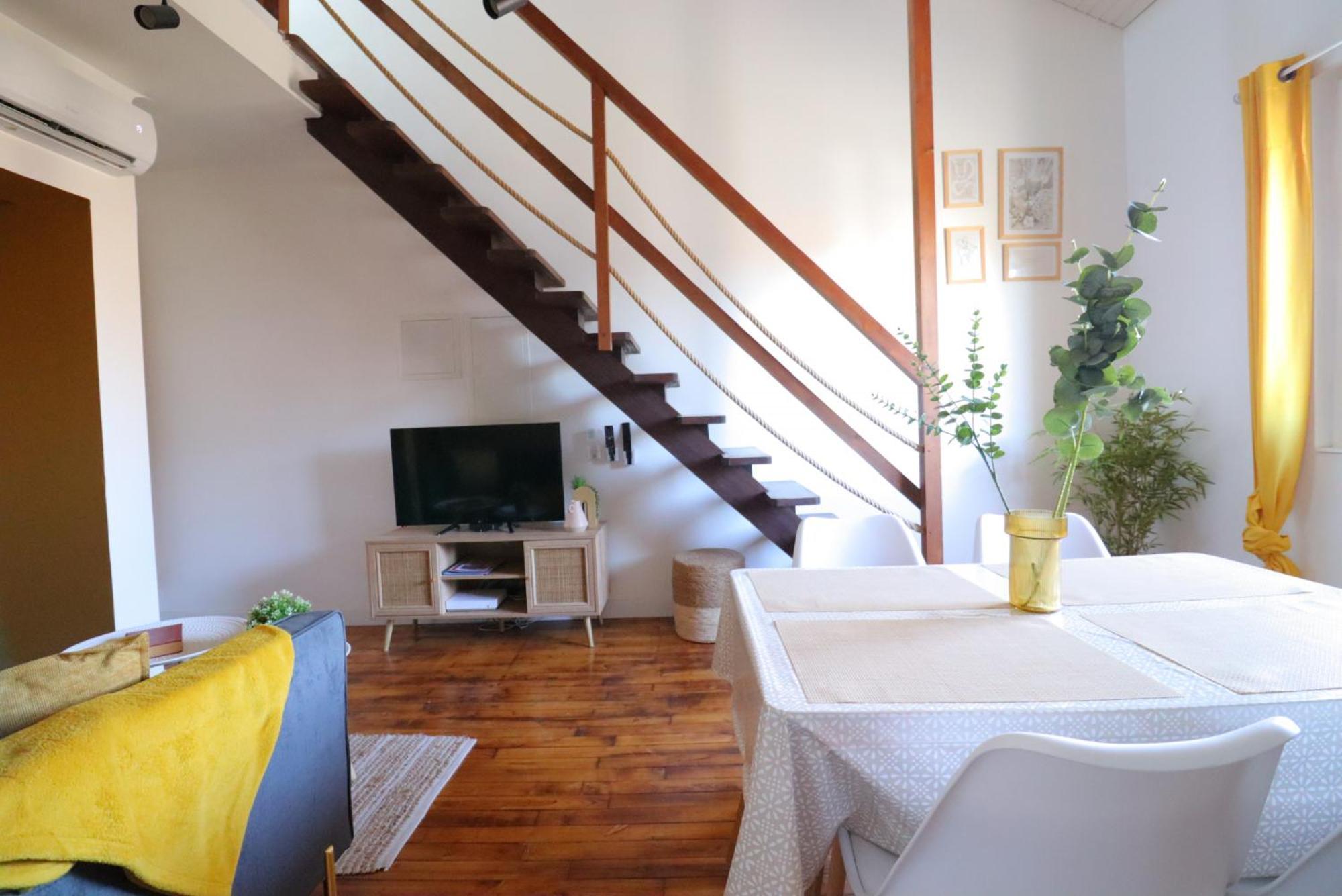 Le Boho - Charmant T3 Avec Climatisation Et Fibre Bergerac Rum bild