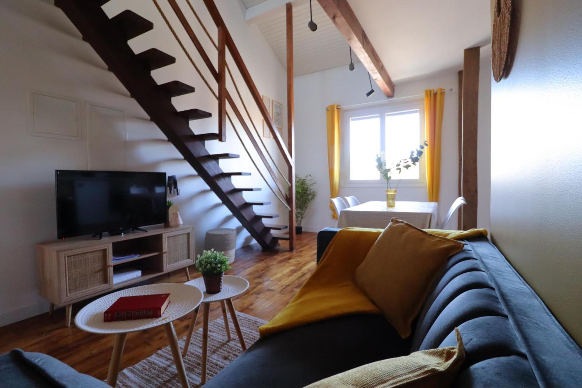 Le Boho - Charmant T3 Avec Climatisation Et Fibre Bergerac Rum bild